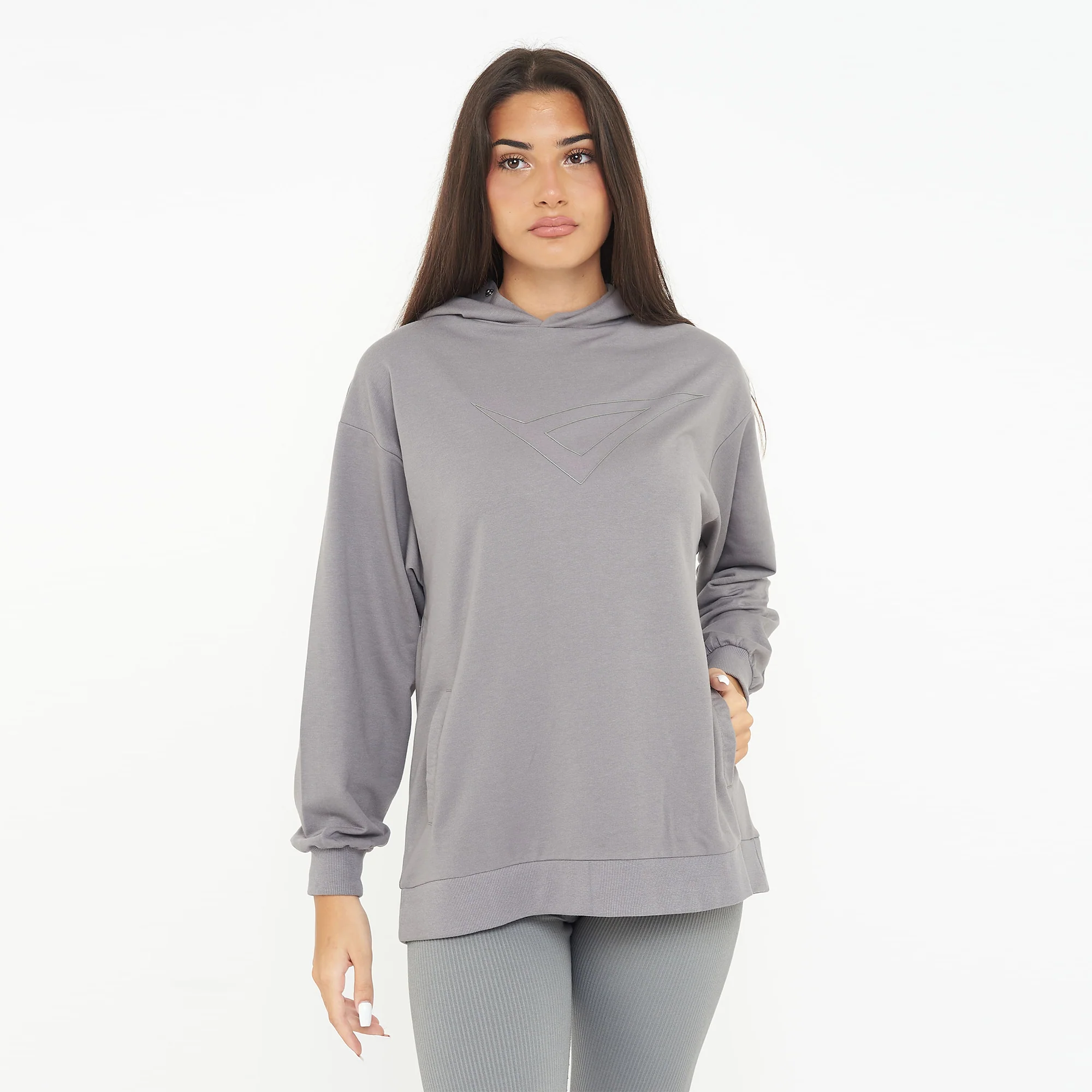 Felpa con cappuccio in cotone F Loosy