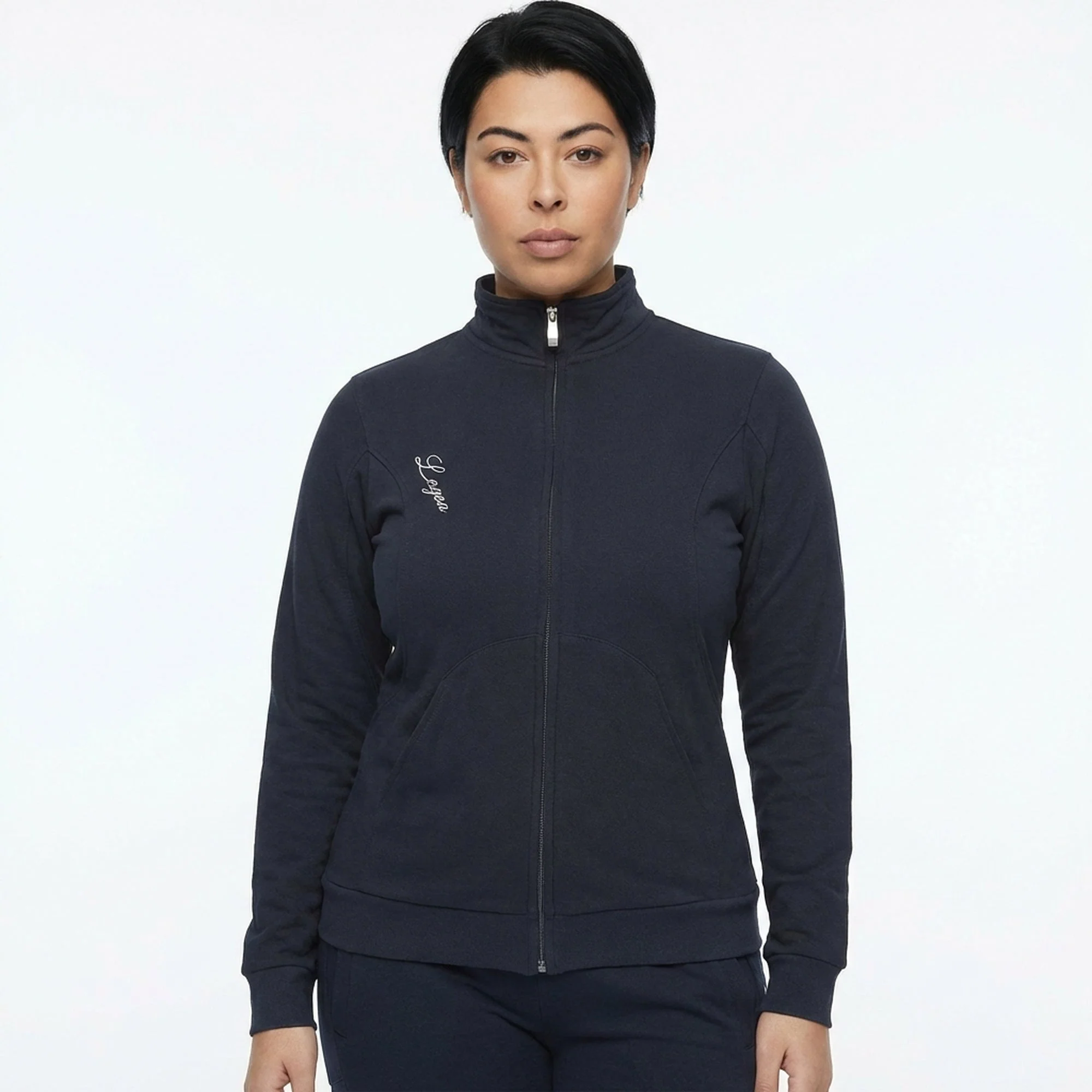 Felpa con zip in cotone Karida - oversize - Image 4