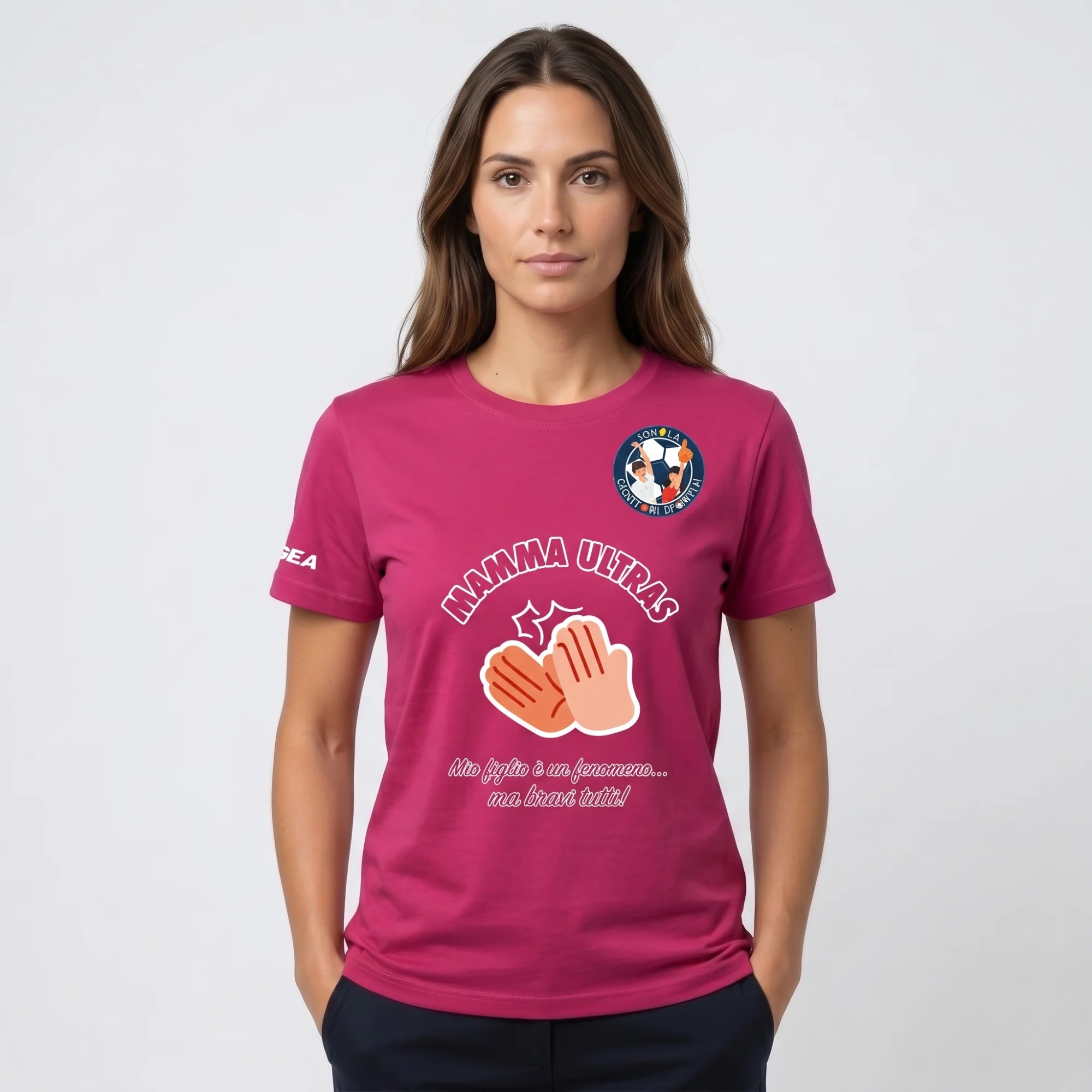T-shirt Mamma Ultras "Applausi" - Super Genitori Sportivi