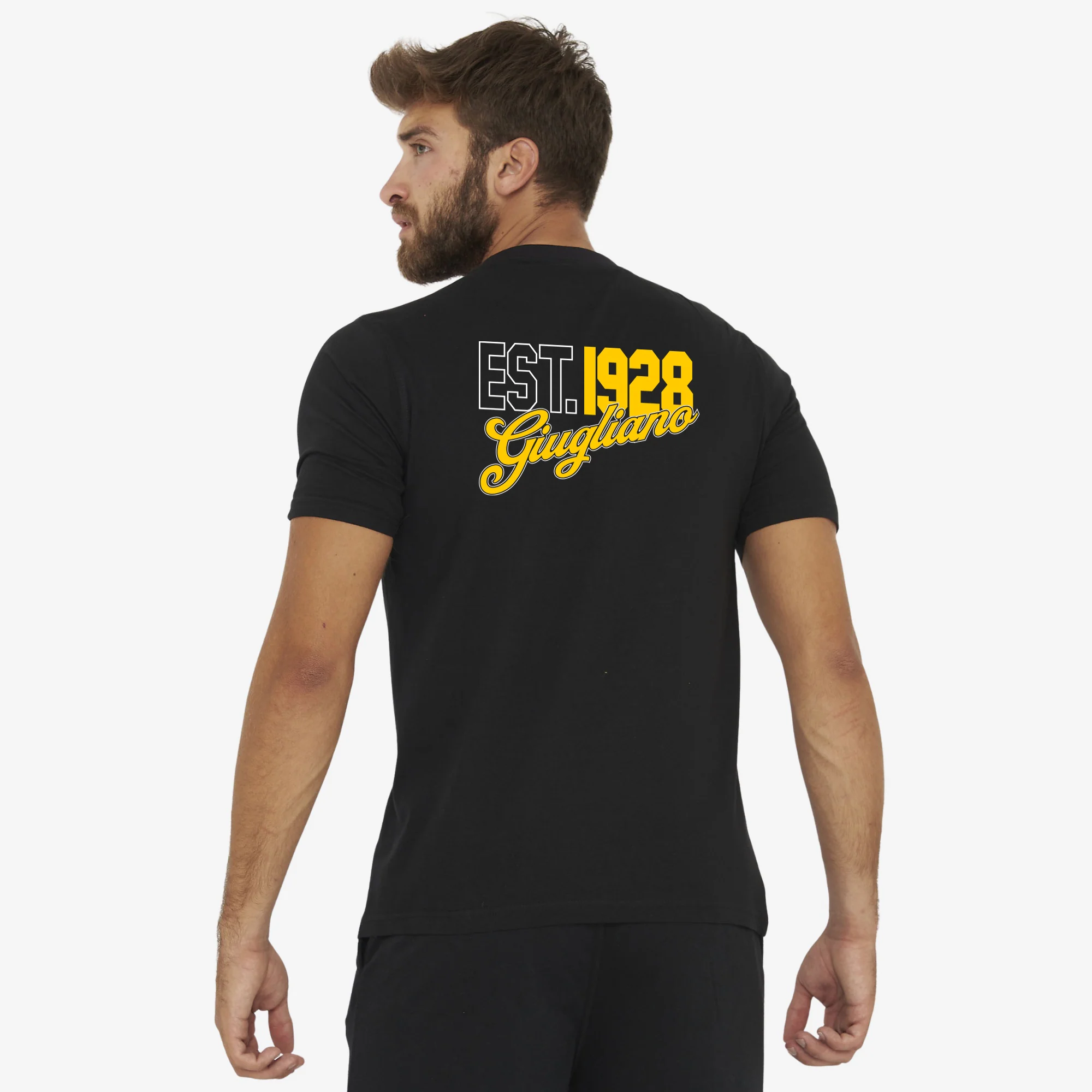 T-Shirt Stampa Vintage nera - Giugliano Calcio - Image 2