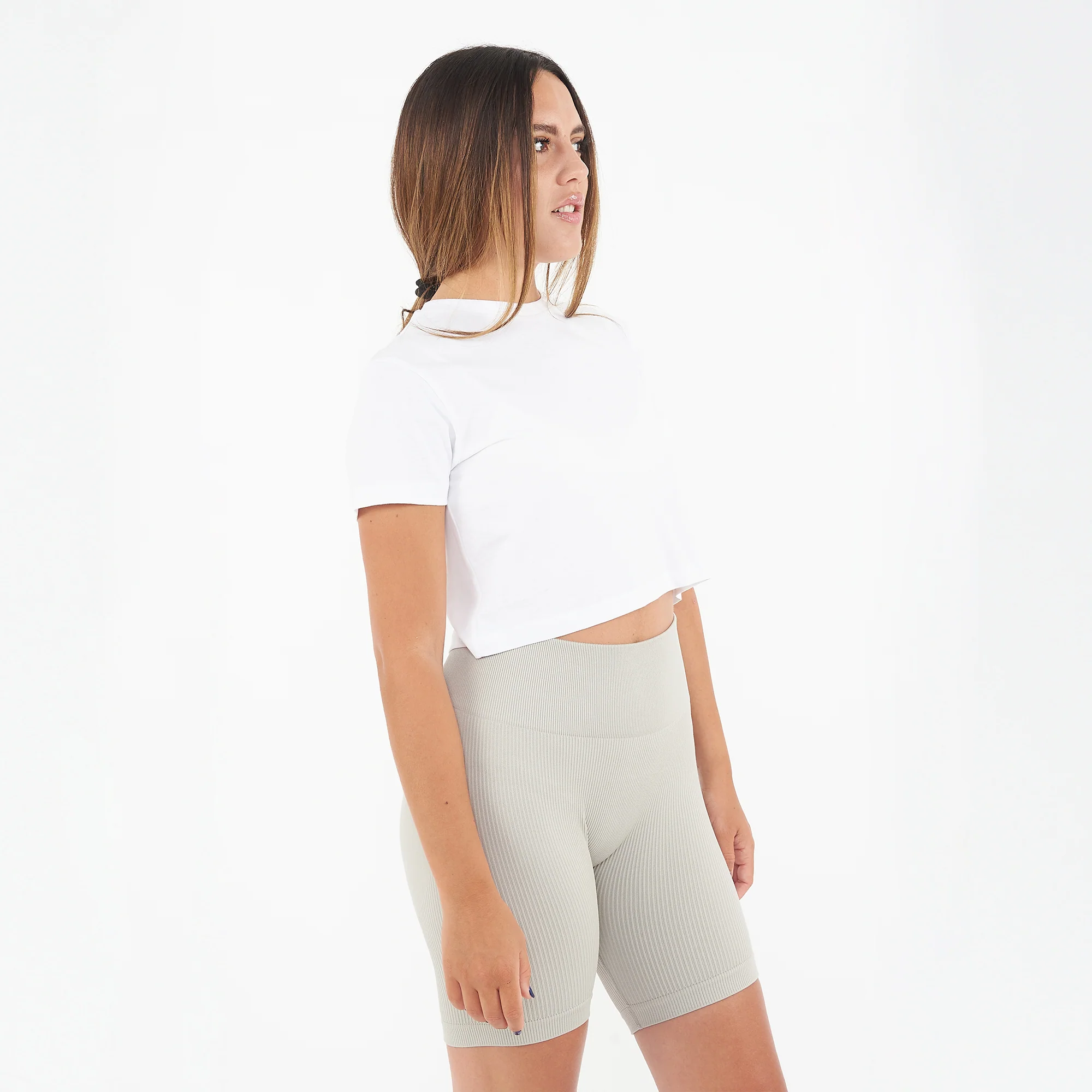 T-shirt crop top in cotone Cropped Tee - Image 4